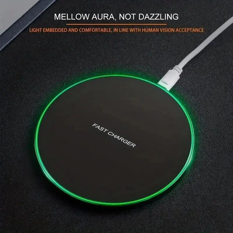 30W Wireless Charger Fast Charging Pad For iPhone 15/14/13/12 & Samsung S23/S22