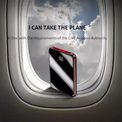 Mini 30000mAh Fast Charging Power Bank - Portable HD Display Battery Pack for Xiaomi & iPhone