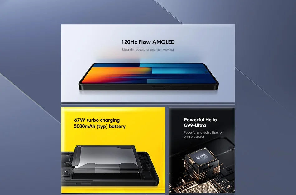 M6 Pro Smartphone: 64MP Camera, 120Hz Display, 67W Turbo Charging, 5000mAh