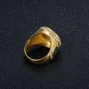 Halloween Ring - Chunky Bitcoin Gold Ring, Cool Statement Jewelry