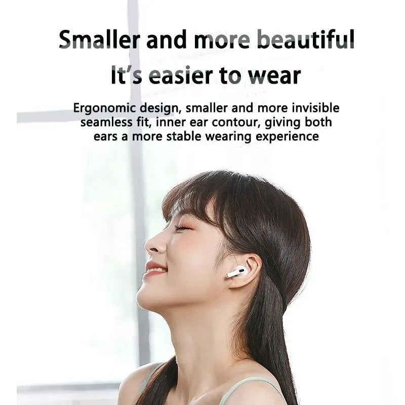 Pro4 TWS Bluetooth Earphones 9D Stereo Wireless Headphones InEar HiFi Earbuds HandsFree Headset With Microphone
