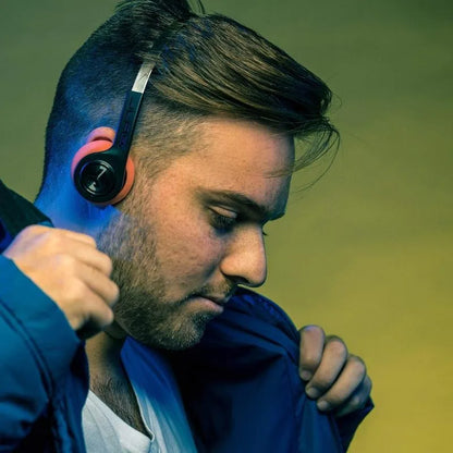 JL-ab Rewind Wireless Retro Bluetooth Headphones - 12hr Playtime, EQ3 Sound, Noise Isolation, Mic