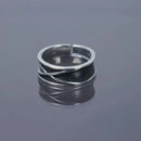 Black Retro Ring: Punk Gothic Handmade Unisex Jewelry Gift