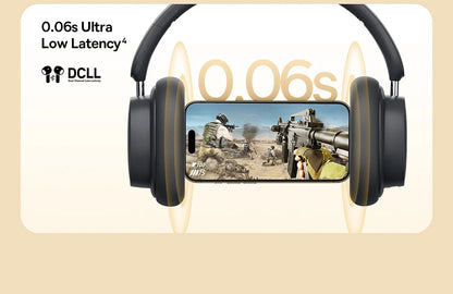 D05 Wireless Headphones: 3D Spatial Audio, Bluetooth 5.3, 70H Playtime