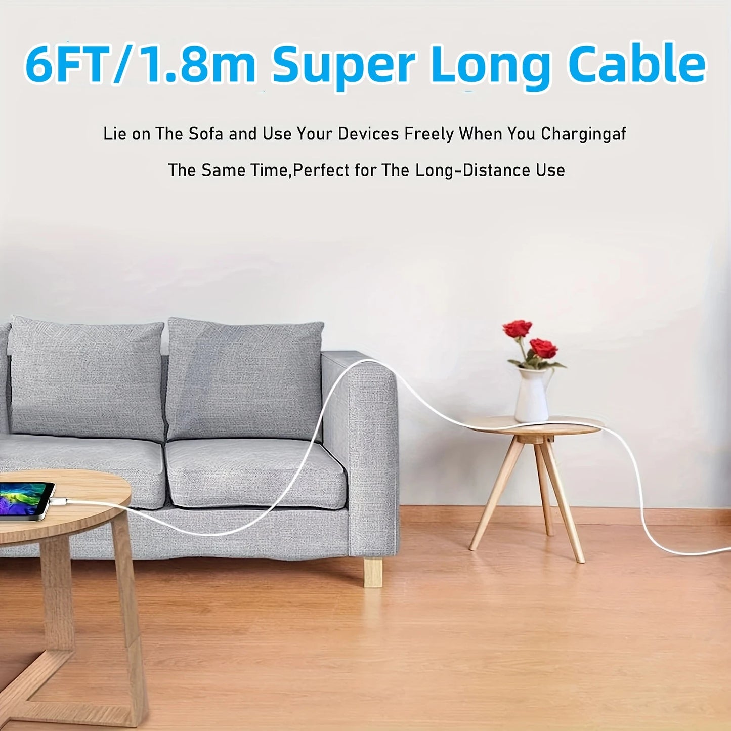 Phone Fast Charger 3 - 3Pack 20W USB C Wall Charger with 6FT Fast Charging Cable Compatible with Phone 14/13/12/11/Pro/Pro