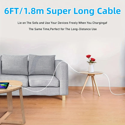 Phone Fast Charger 3 - 3Pack 20W USB C Wall Charger with 6FT Fast Charging Cable Compatible with Phone 14/13/12/11/Pro/Pro