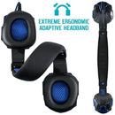 Gaming Headphones with Mic - Over-Ear Bluetooth 5.3, 40mm Driver, 2.4G Cable, RGB Headset