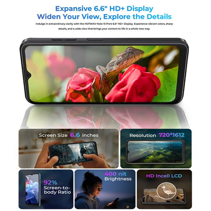 Note 15 Pro Smartphone: Android 14, 6.6'' HD, 13MP+5MP, 5160mAh Battery