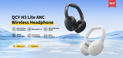 Wireless Bluetooth 5.3 Headphones: Active Noise Cancelling Over-Ear HiFi Sound