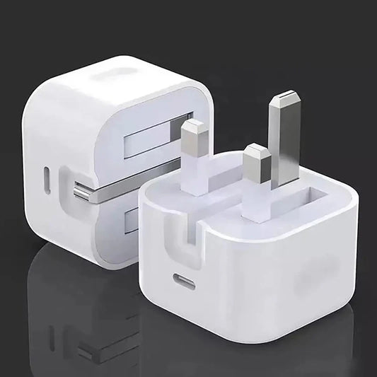 25W 20W USB C Port Fast Charger Foldable Type C UK Plug Wall Charger Block For Phone 14 Pro Max 12 13