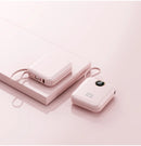 10000mAh Cute and compact portable power bank, 22.5W super fast charging, built-in cable, suitable for Phone
