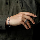 Black Retro Ring: Punk Gothic Handmade Unisex Jewelry Gift