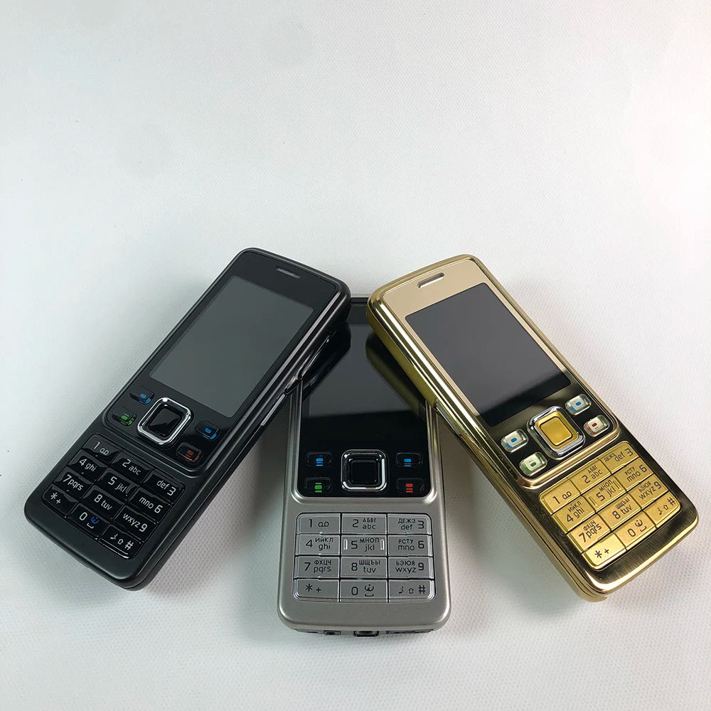 Original No-kia 6300 G.S.M 2G Mobile Phone - Classic 2007 Keyboard, Bluetooth, Used Cell Phone