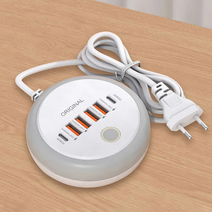 50W USB-C Power Strip - Fast Charging Wall Charger & Multi-Port Adapter for iPhone