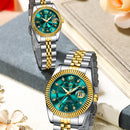 couple watches, luxury couple watch set, luminous watches, stainless steel watches, quartz couple watches, matching couple watches, gift for couples, him and her watches, elegant watches, luxury quartz watches