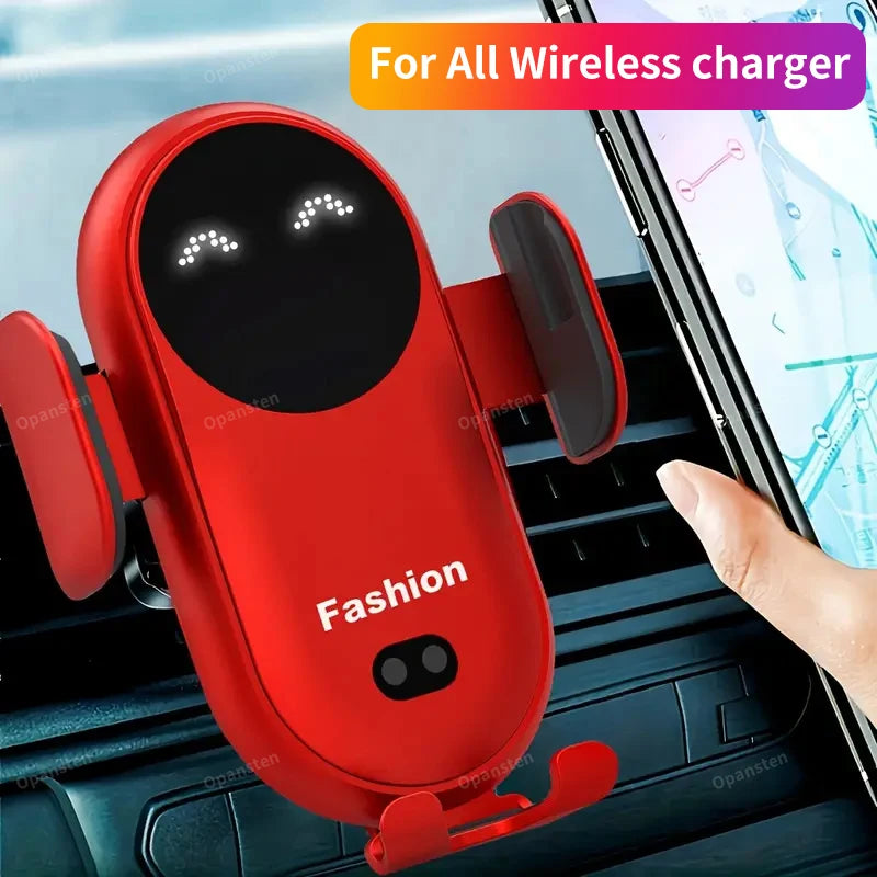 Car Wireless Charger Mount & Phone Holder For iPhone 15/14/13/12 & Samsung