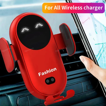 Car Wireless Charger Mount & Phone Holder For iPhone 15/14/13/12 & Samsung