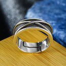 Black Retro Ring: Punk Gothic Handmade Unisex Jewelry Gift