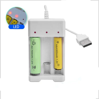 Universal USB Battery Charger for AA/AAA Rechargeable Batteries