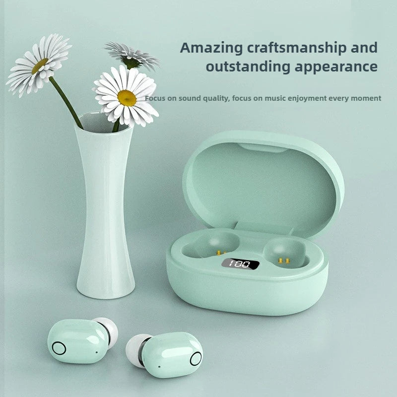 J-15 Bluetooth Headset: Macaron Mini Touch TWS In-Ear Wireless Earphones