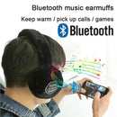 Winter Outdoor Plush Earmuffs Bluetooth Wireless Cute Warm Fur Headphones Earphones Solid Wireless