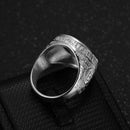 Bitcoin Silver Ring - Hip Hop Bling Iced Out Rapper Jewelry
