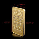 Troy Bullion Bar Plated – Decorative Coin – JM Bullion Gold Bar