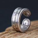 Retro Ring, Morgan Coin Ring, Gothic Ring, Rock Ring, Biker Ring, am rock ring, gothic engagement rings, retro engagement rings, retro wedding rings, vintage bridal rings, retro style engagement rings, vintage rings for women,