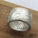 Hobo Ring, Morgan Dollar Ring, Handmade Ring, handmade jewellery, handmade earrings, handmade ring, handmade engagement rings, handmade silver rings, handmade wedding rings, homemade earrings, handcrafted earrings, handmade wedding bands, handmade beaded earrings,
