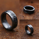 Vintage Coin Circle Antique Creative Retro Silver Ring For Men Hip Hop Dollar Design Ring