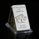 American Liberty Indian Pure  Bullion - 'In God We Trust' Bar of Value