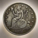 1872 Morgan  Dollar Coin - Rare USA Collectible Coin
