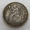 1872 Morgan  Dollar Coin - Rare USA Collectible Coin